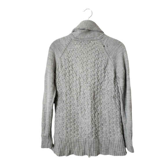 SMARTWOOL Hesperus Full Zip Cardigan Sweater 100% Merino‎ Wool in grey Small - Picture 2 of 10